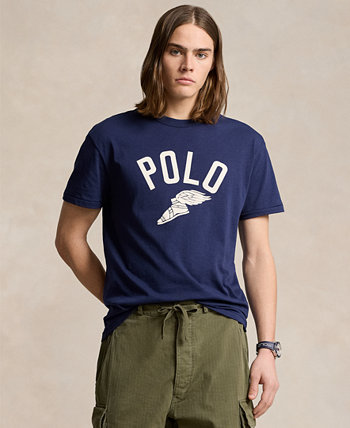 Men's Classic-Fit Graphic Slub Jersey T-Shirt Polo Ralph Lauren