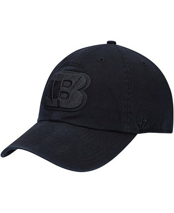 Мужская черная регулируемая шапка Cincinnati Bengals Team Tonal Clean Up '47 Brand