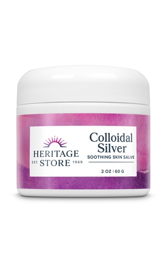 Успокаивающий бальзам для кожи с коллоидным серебром Heritage Store -- 2 унции Heritage Store