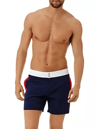 Colorblocked Stretch Swim Trunks Vilebrequin