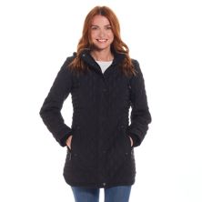 Женская стеганая спортивная куртка в рубчик с капюшоном Weathercast Weathercast