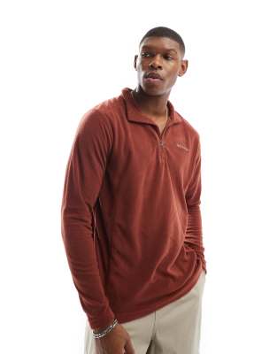 Columbia Klamath Range half zip sweater in maroon Columbia