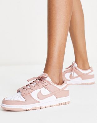  Женские кроссовки Nike Dunk Low в розовом цвете Nike