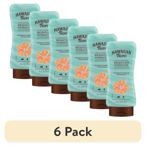 (6 pack) Hawaiian Tropic Weightless Hydration after Sun Lotion for Adults, 6 fl oz Visit the Hawaiian Tropic Store