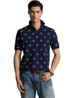 Классическая рубашка-поло с принтом и принтом Ralph Lauren