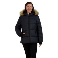 Женская стеганая куртка-пуховик ZeroXposur с капюшоном из искусственного меха ZeroXposur