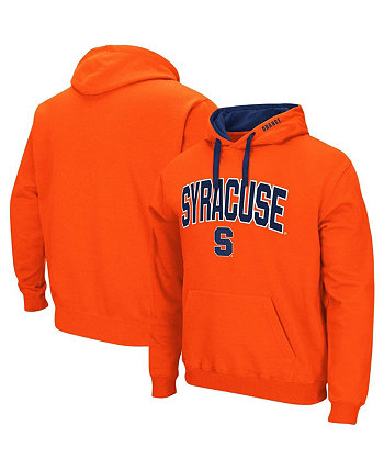 Мужской оранжевый пуловер с капюшоном Syracuse Orange Big and Tall Arch & Logo 2.0 Colosseum