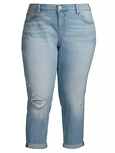 Женские Укороченные Джинсы SLINK JEANS Medium-Rise Boyfriend SLINK JEANS