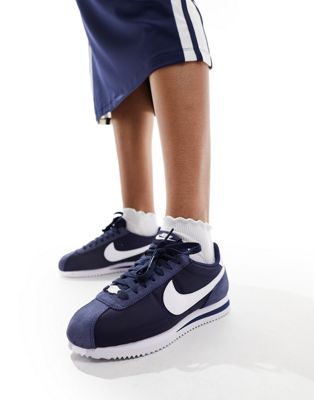 Темно-синие нейлоновые кроссовки Nike Cortez Nike