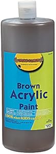 Brown Acrylic Paint 32 Oz - 1 Piece - Educational and Learning Activities for Kids Fun Express