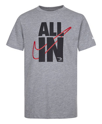 Big Boys All In Short Sleeve T-shirt Nike 3BRAND by Russell Wilson