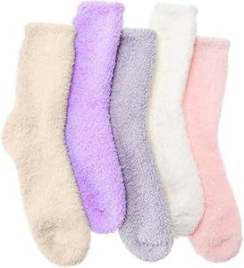 Женские Носки MOGGEI Fuzzy Socks Fluffy Thick Warm Winter Soft Cozy Plush Sleep Home Fleece Cabin Soft House MOGGEI