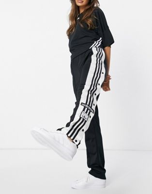 Черные спортивные брюки с логотипом adidas Originals Adicolor сбоку Adidas