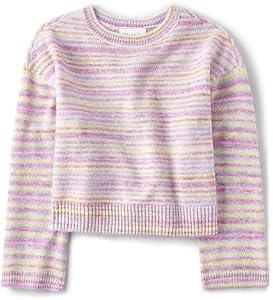 The Children's Place Girls' Long Sleeve Crew Neck Pullover Sweater The Children"s Place