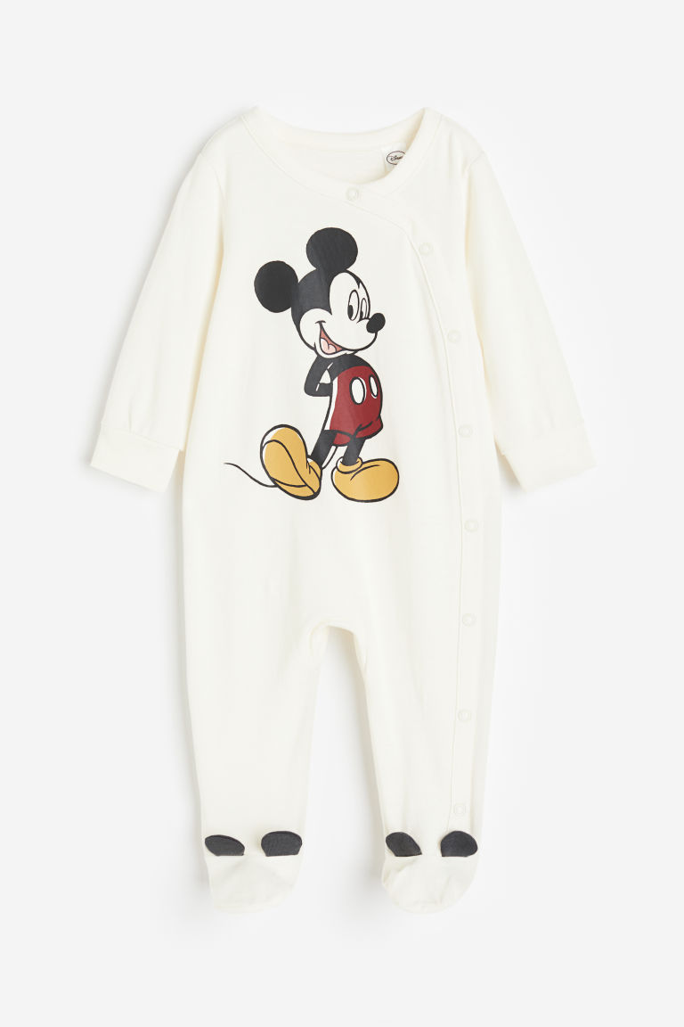 Хлопковый пижамный комбинезон H&M