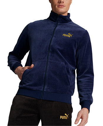 Мужская спортивная куртка ESS+ Minimal Gold из велюра PUMA