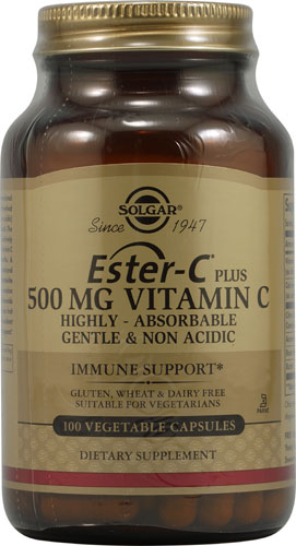 Ester-C Plus Витамин C - 500 мг - 100 растительных капсул - Solgar Solgar