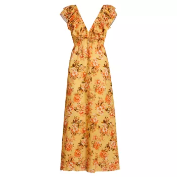 Платье макси с цветочным принтом Calypso Amelia KIVARI