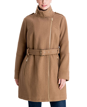 Асимметричное пальто больших размеров с поясом, созданное для Macy's Michael Kors