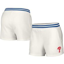 Женские белые шорты с карманами Tri-Blend Philadelphia Phillies Maeg в стиле Lusso Unbranded