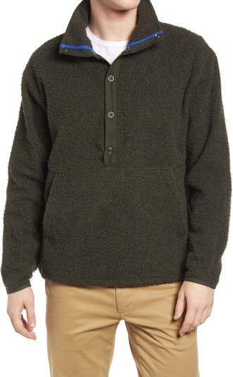 Мужская рубашка-поло Casentino из смесовой шерсти с начесом на кнопках ALEX MILL