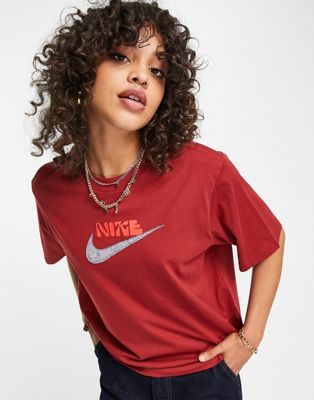 Красная футболка свободного кроя Nike Graphic Nike