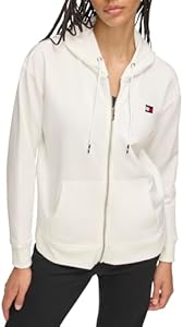 Tommy Hilfiger Women's French Terry Relaxed Fit Full Zip Hoodie Tommy Hilfiger