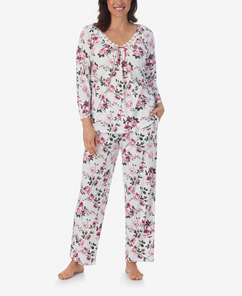 Женский пижамный комплект с длинными брюками и рукавами 3/4, 2 предмета ARIA