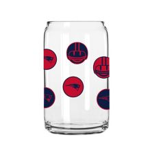 New England Patriots 16oz. Smiley Can Glass Unbranded