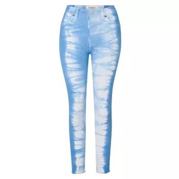 Укороченные джинсы до щиколотки, окрашенные вручную ITEM m6