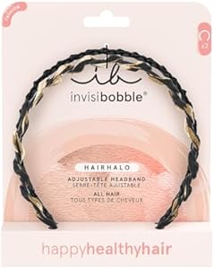 invisibobble HAIRHALO Adjustable Headband Value Set - Comfortable, No-Pain for All-Day Wear and Hair Care for Everyone - Easily Adapts to the Shape of the Head, No Pressure, No Damage - Pack of 2 Invisibobble