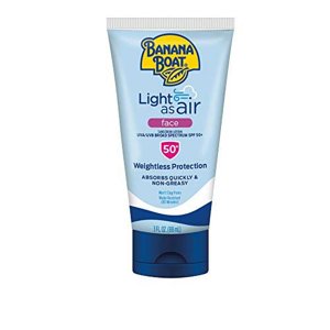 Banana Boat Light As Air Faces, Reef Friendly, Broad Spectrum Sunscreen Lotion, SPF 50, 3oz. BANANA BOAT