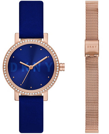Женские часы Soho Blue Tone из нержавеющей стали, 28 мм DKNY