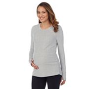 Cuddl Duds® Maternity Fleecewear with Stretch Snap-Front Cuddl Duds