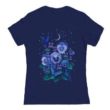 Junior's Colab89 by Threadless Violet Graphic Tee COLAB89 by Threadless