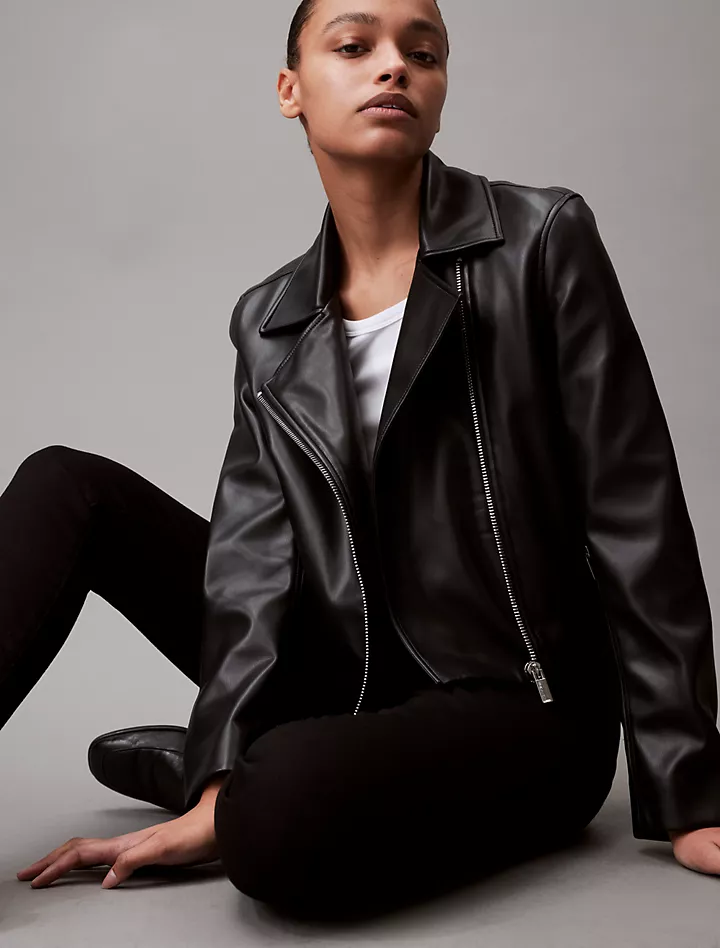 Байкерская куртка из искусственной кожи Calvin Klein