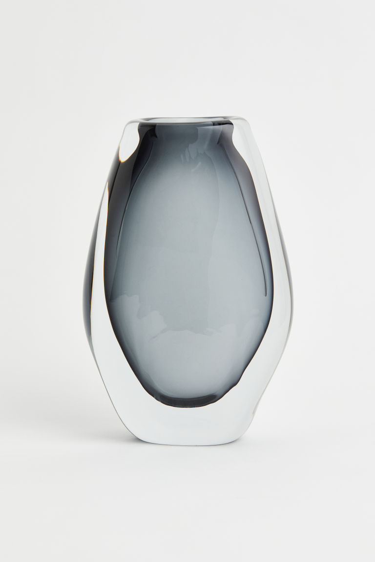 Классическая стеклянная ваза H&M