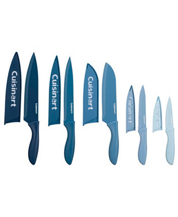 Stainless Steel 10 Piece Ceramic Coated Ombre Knife Set Cuisinart