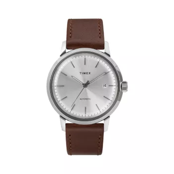 Часы Marlin с кожаным ремешком Timex