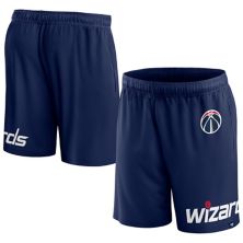 Men's Fanatics Branded Navy Washington Wizards Free Throw Mesh Shorts Fanatics