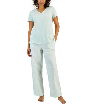 Женские тканые пижамные брюки с завязками, созданные для Macy's Charter Club