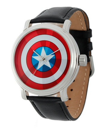 Мужские винтажные серебряные часы из блестящего сплава Marvel Captain America Ewatchfactory