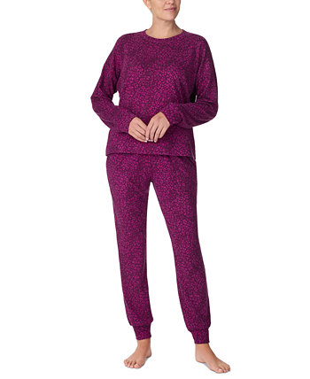 Women's Printed Long-Sleeve Jogger Pajama Set Sanctuary