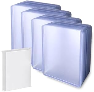 100ct TopLoaders and 100ct Card Sleeves,Card Protectors Hard Plastic, 3" x 4" Regular Fit for Trading Card,Baseball Card, Sports Cards (Bulk) Mckaler