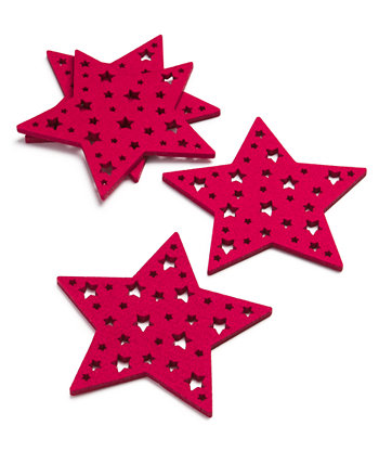 Фетровые подставки Holiday Star, набор из 4 штук, созданные для Macy's The Cellar