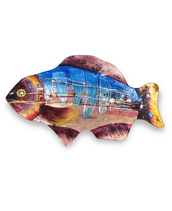 Тарелка для рыбы Blue Gills, 18 дюймов Jasmine Art Glass