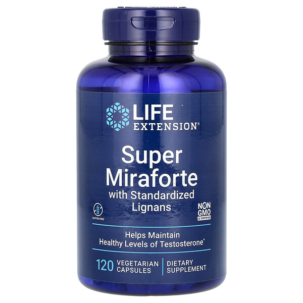 Super Miraforte со стандартизированными лигнанами, 120 вегетарианских капсул Life Extension