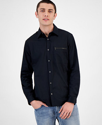 Мужская атласная рубашка прямого кроя Jared, созданная для Macy's I.N.C. International Concepts