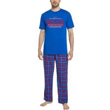 Men's Concepts Sport Royal/Red Buffalo Bills Arctic T-Shirt & Flannel Pants Sleep Set Unbranded