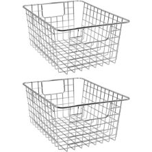 Sorbus Metal Wire 2-piece Storage Basket Set Sorbus